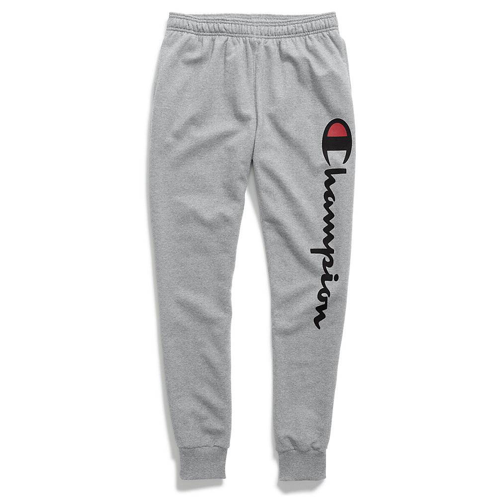 Champion GF22H Men's Powerblend Fleece Joggers, Vertical Script Logo