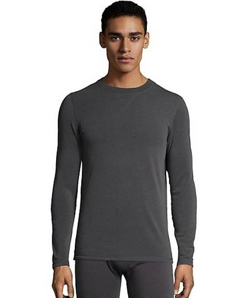 Hanes 122201 Men's Polywool Crewneck, Contain; 93% poolyester