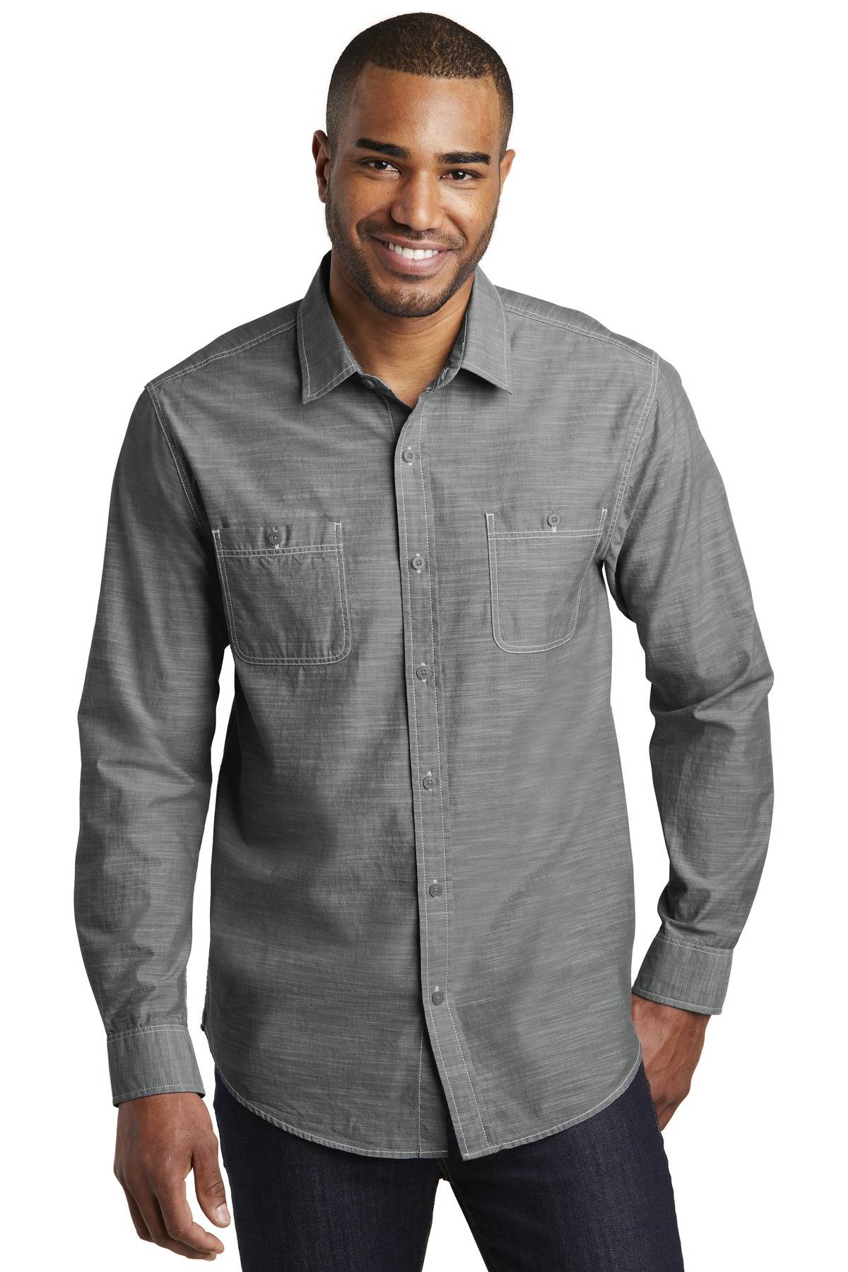 Port Authority Slub Chambray Shirt - W380 in Bulk Price