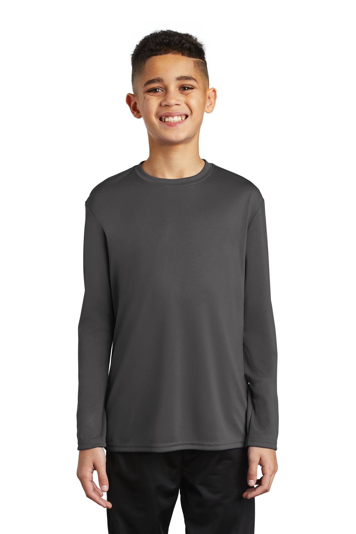 Port & Company Youth Long Sleeve Performance Tee PC380YLS in Bulk Price