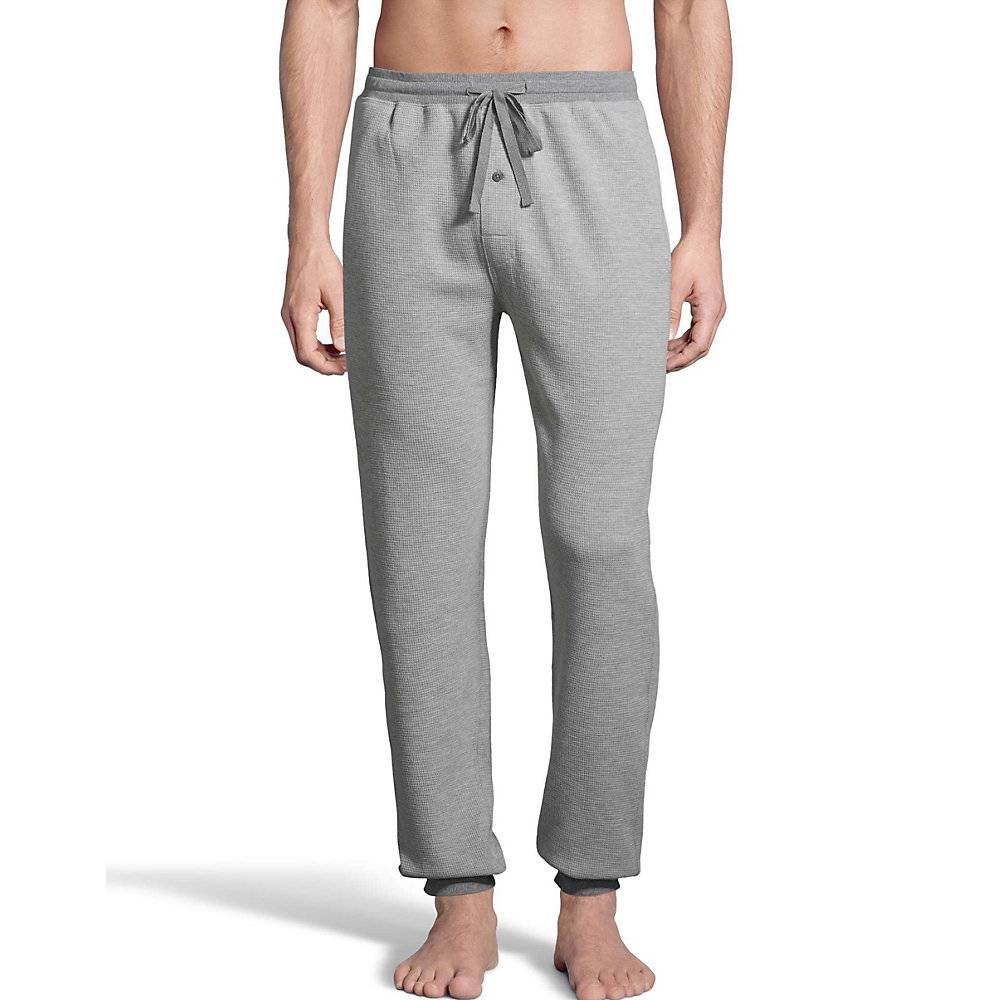 hanes men's waffle jogger sleep pant