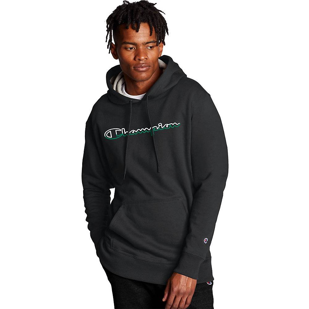 Champion Powerblend Hoodie, Split Script Logo GF89H Y08126 in Bulk Price