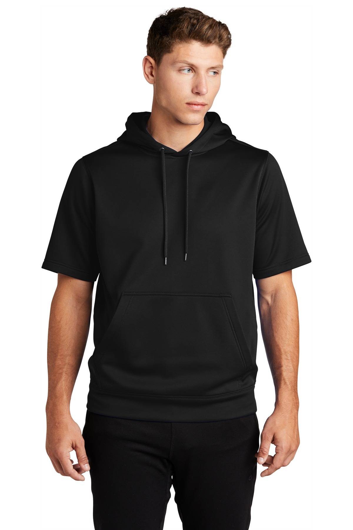 Sport-Tek ST251 Sport-Wick Fleece Short Sleeve Hooded Pullover in Bulk ...