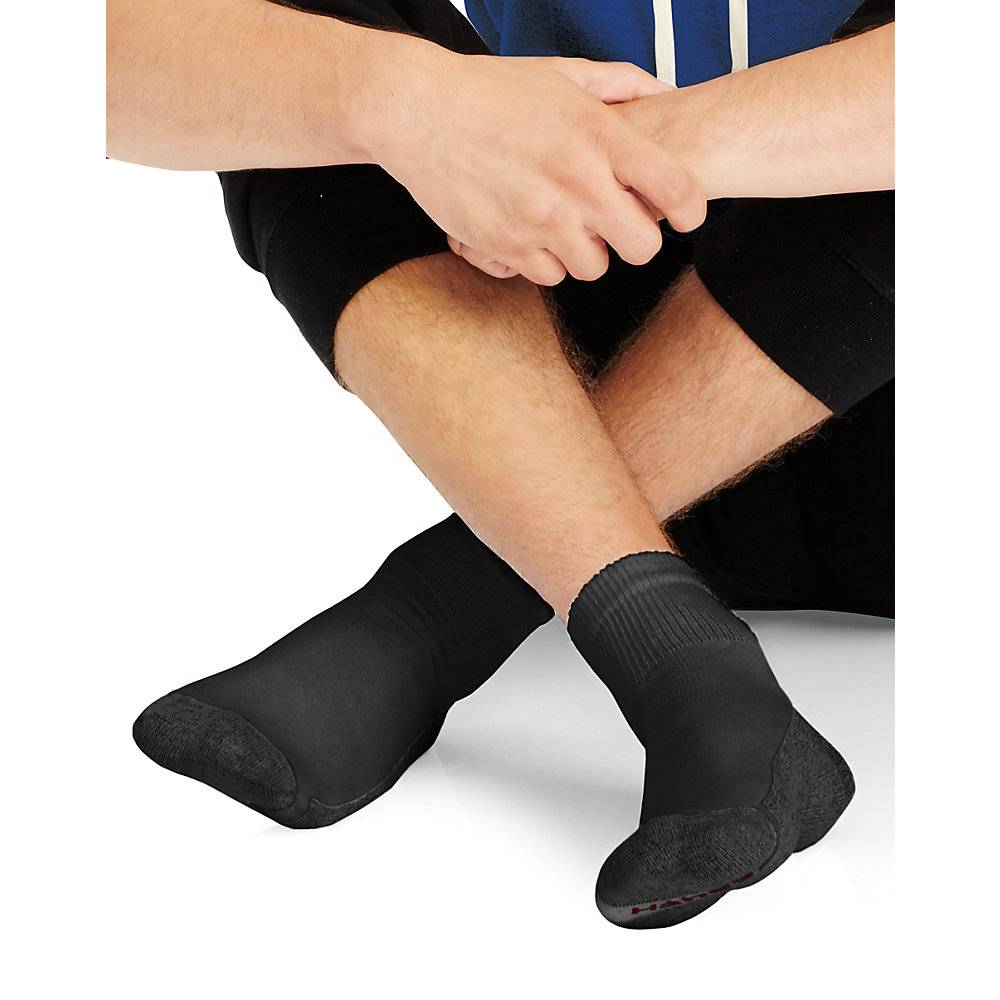 Hanes Mens Big And Tall Comfortblend® Ankle Socks 6 Pack