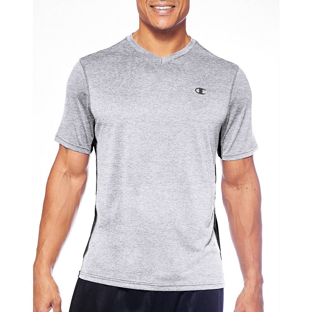 Champion Vapor® Big & Tall Performance Heather V-Neck Tee - CH432