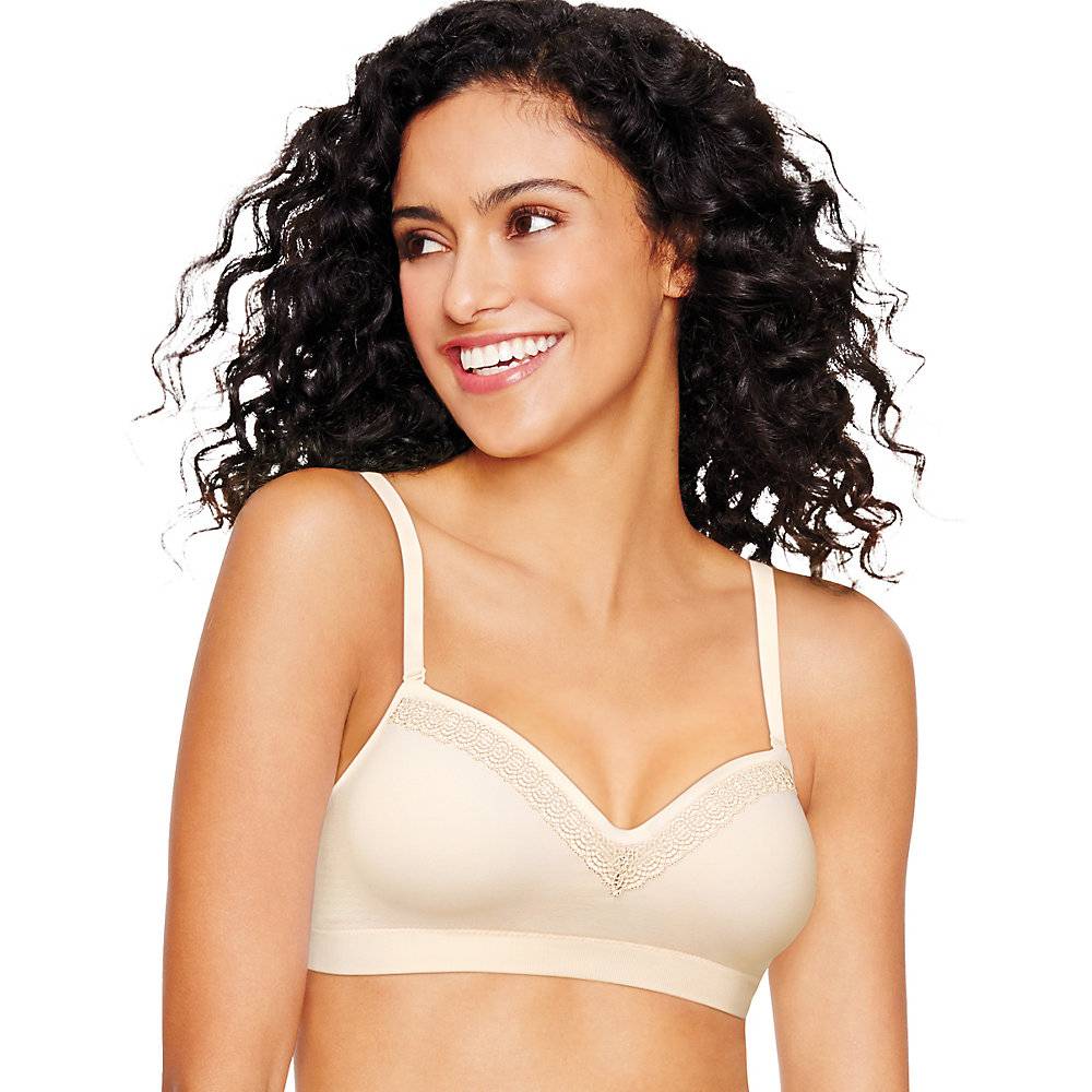 Hanes Ultimate® Natural Lift ComfortFlex Fit® Wirefree Bra Nude S Women's 