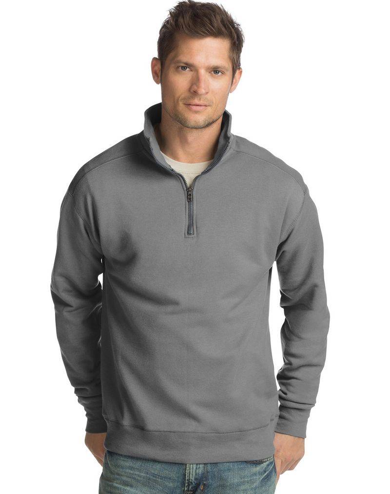 Hanes Men's Nano Premium Lightweight Quarter Zip Jacket - N290