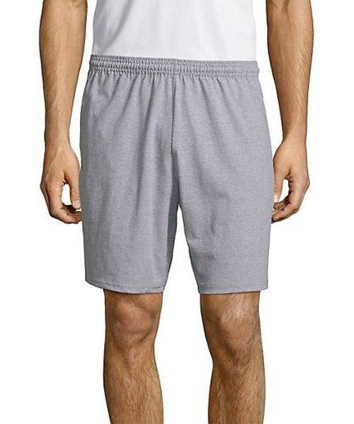 Hanes Men's Jersey Pocket Short O8790 - Apparelshopusa