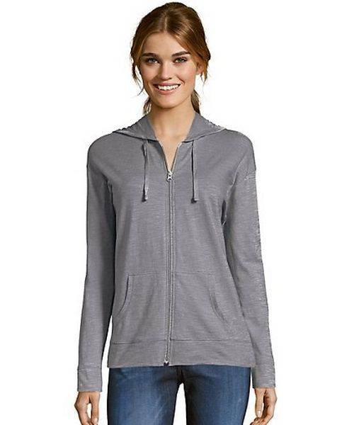 Hanes Women's Slub Jersey Hoodie - O9249