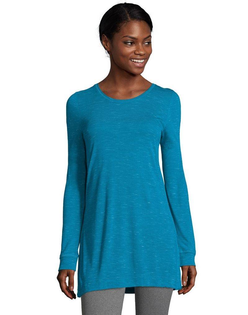 Women's Hanes Lightweight Space-Dye Vented Tunic - O9300