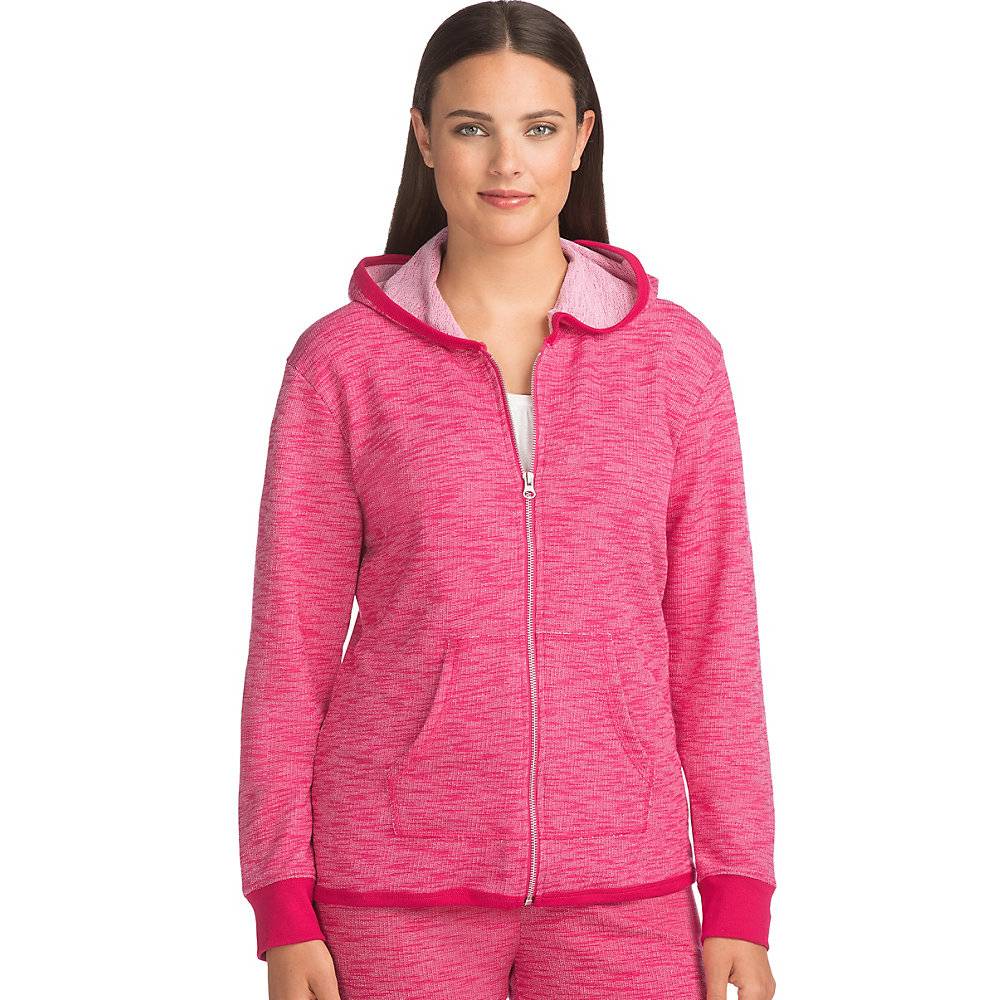 Hanes Women's French Terry High Low Zip Hoodie - 4A03
