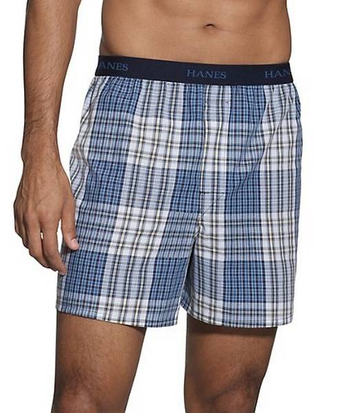 Hanes Style 765BP5 Hanes Classics Men's TAGLESS Boxer with Comfort Flex ...