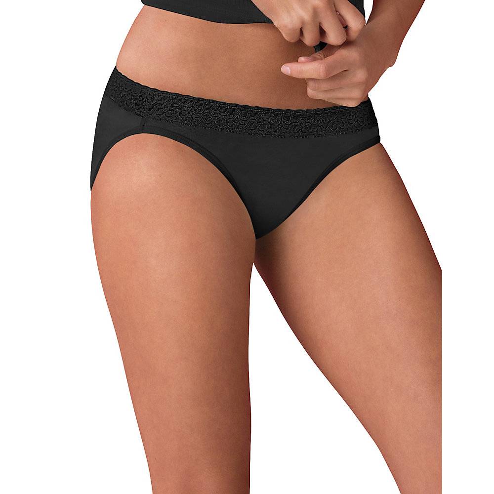 Hanes Womens Cotton Stretch Low Rise Brief With ComfortSoft