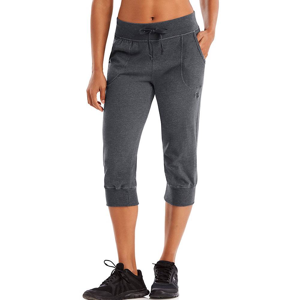 champion women's jersey banded knee pant