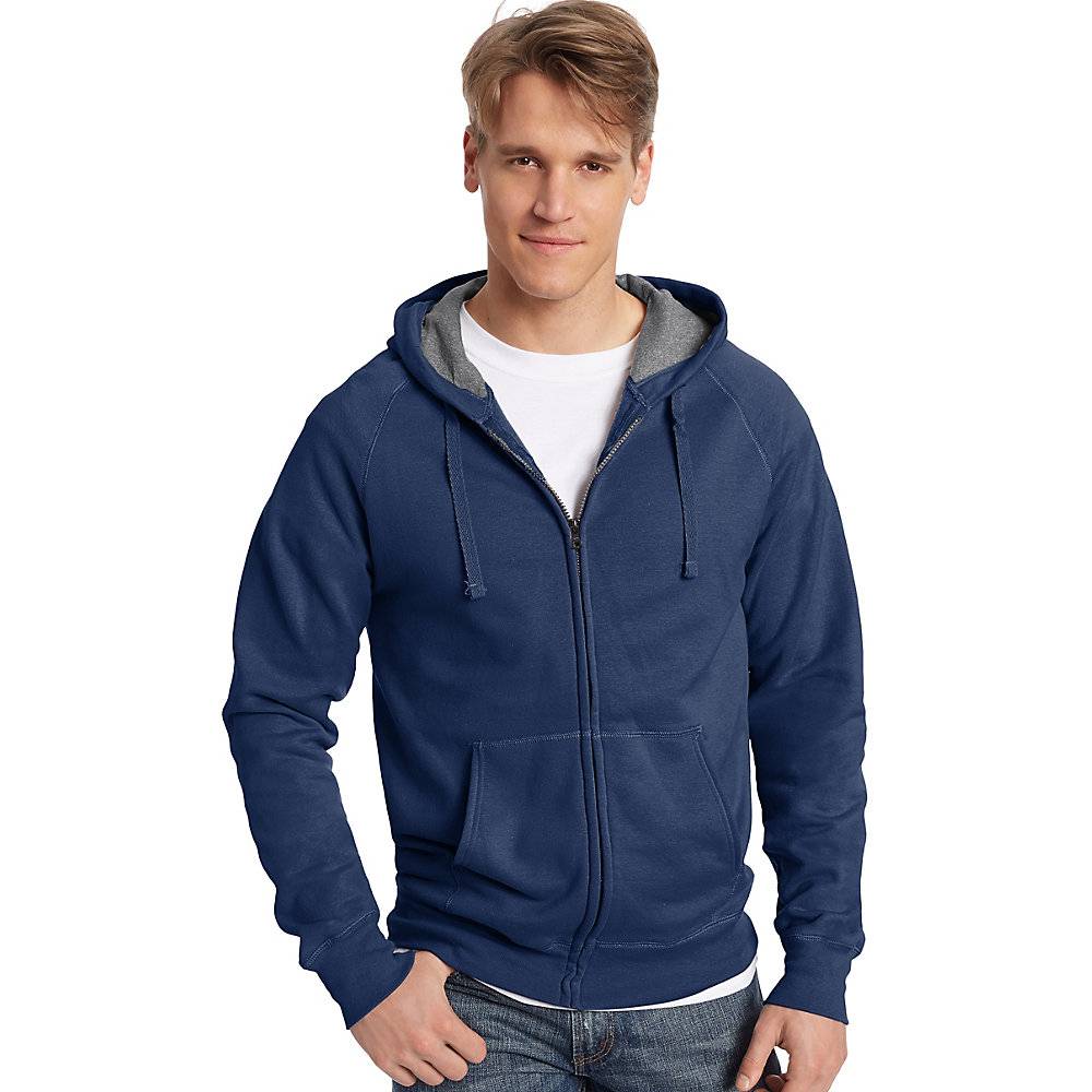 Hanes Style N280 Adult Nano Sweats Zip Hoodie Sweatshirt