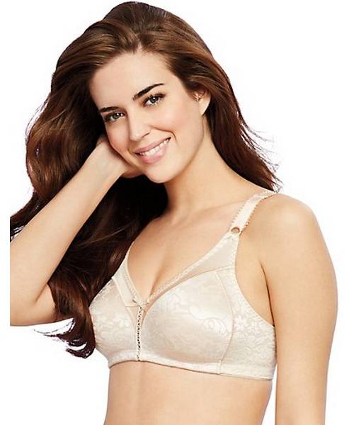 Bali Style 3372 Double Support Lace Wirefree Bra with SPA Closure