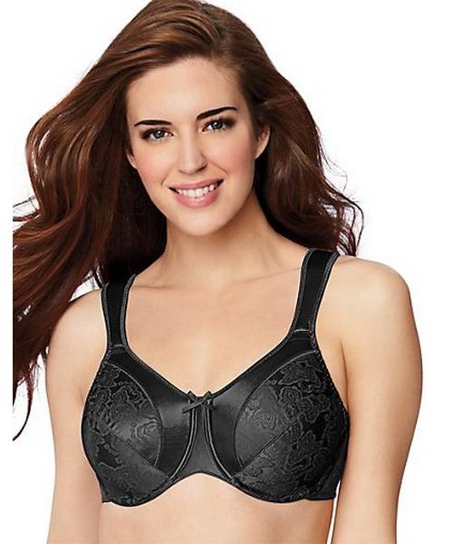 Women's Bali Classic Style 3562 Satin Tracings Underwire Minimizer Bra