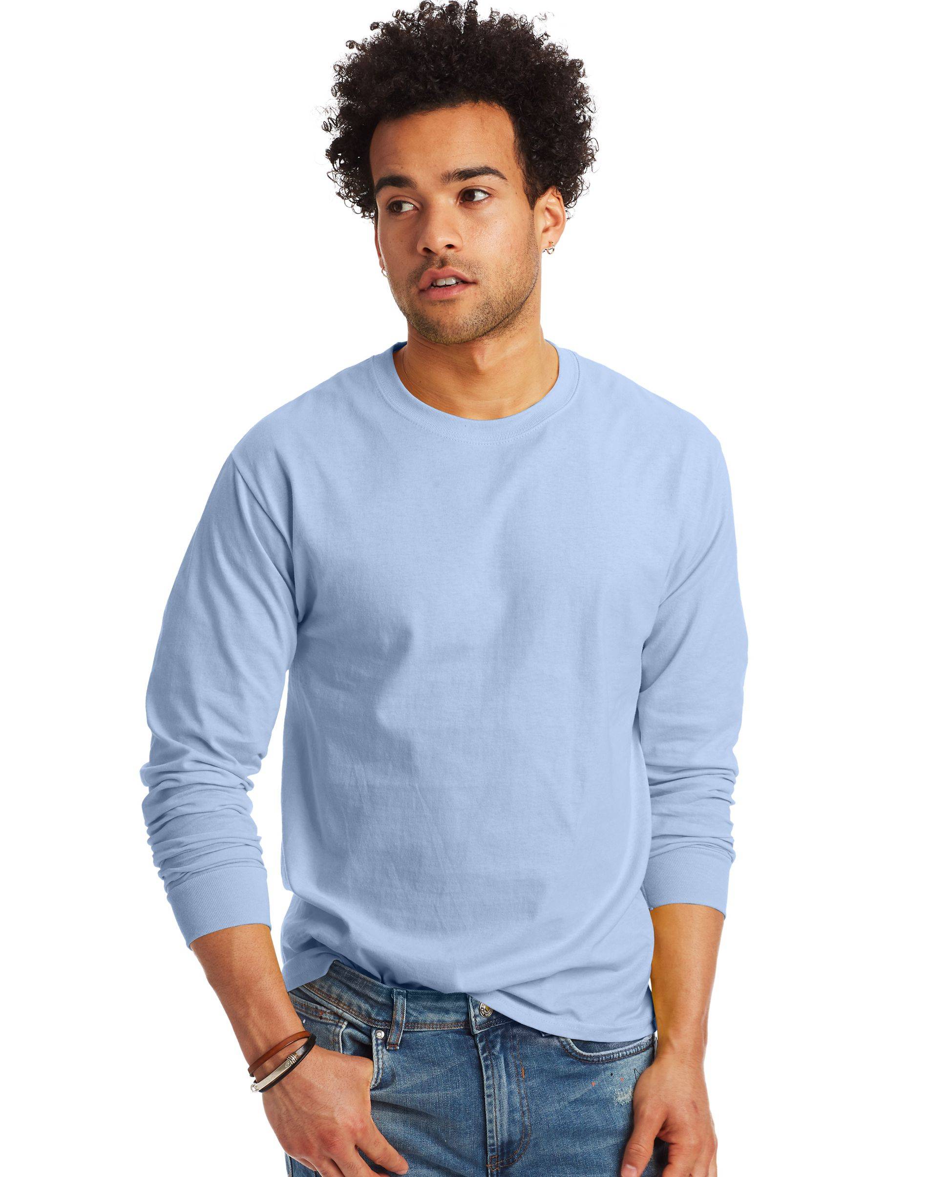 long sleeve hanes t shirts