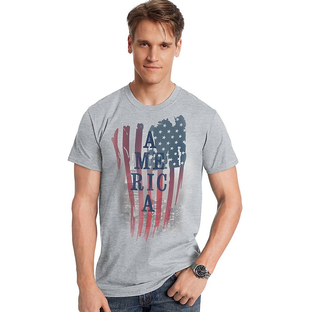 Hanes Men's America US Graphic Tee - GT49 Y06373