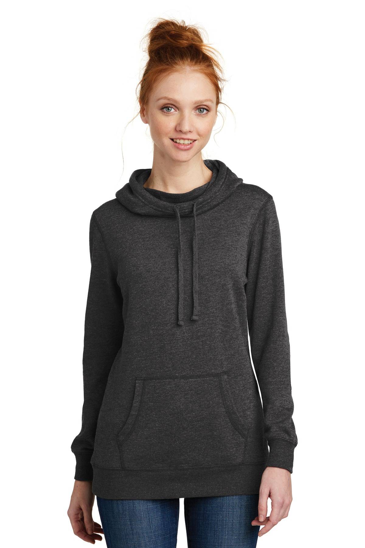 District Made DM493 Ladies Lightweight Fleece Hoodie - ApparelShopUSA