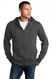 District DT1103 Perfect Weight Fleece Full-Zip Hoodie 