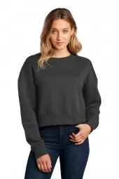 District DT1105 Women's Perfect Weight Fleece Cropped Crew 
