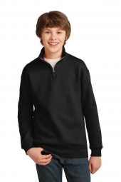 Jerzees 995Y Youth NuBlend 1/4-Zip Cadet Collar Sweatshirt