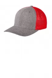 Port Authority C302 Flexfit Melange Mesh Back Trucker Cap 