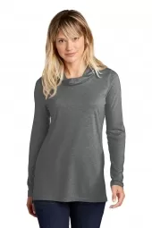 Sport-Tek LST406 Ladies PosiCharge Tri-Blend Wicking Long Sleeve Hoodie 
