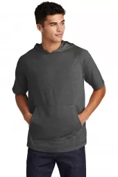 Sport-Tek ST404 PosiCharge Tri-Blend Wicking Short Sleeve Hoodie 