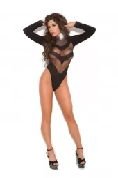 Elegant Moments Long Sleeve Opaque Teddy - 1470