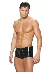Elegant Moments V9209 Men'S Vinyl Shorts With Break Away Front