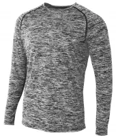 A4 N3305 Long Sleeve Raglan Space Dye T-Shirt For Adult Size Male