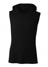 A4 N3410 Sleeveless Hooded Tee For Adult Size Male