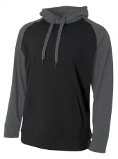 A4 N4234 Color Block Tech Fleece Hoodie For Adult Size Male