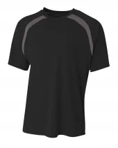 A4 NB3001 Spartan Short Sleeve Color Block Crew For Youth Size Boys