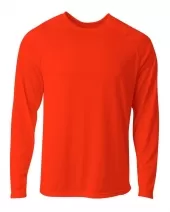 A4 NB3396 SureColor Long Sleeve Cationic Tee For Youth Size Boys