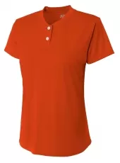 A4 NG3143 Tek 2-Button Henley Shirt For Youth Size Girls