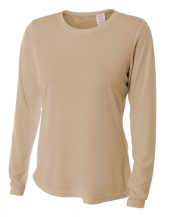A4 NW3002 Long Sleeve Cooling Performance Crew For Adult Size Female