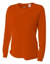 A4 NW3002 Long Sleeve Cooling Performance Crew For Adult Size Female