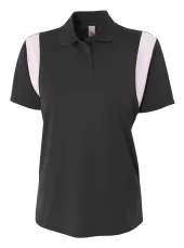 A4 NW3266 Color Block Polo with Knit Color For Adult Size Female