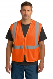 CornerStone CSV101 ANSI 107 Class 2 Economy Mesh Zippered Vest