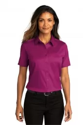 Port Authority LW809 Ladies Short Sleeve SuperPro React Twill Shirt