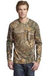 Russell Outdoors S020R Realtree Long Sleeve Explorer 100% Cotton T-Shirt with Pocket