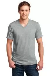 Anvil 100% Combed Ring Spun Cotton V-Neck T-Shirt - 982