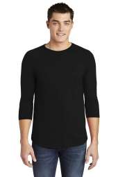 American Apparel BB453W Poly-Cotton 3/4-Sleeve Raglan T-Shirt