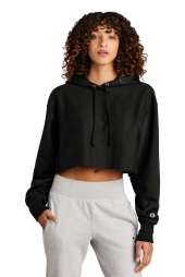 Champion RW01W Women's Reverse Weave Cropped Cut-Off Hooded Sweatshirt