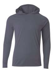 A4 NB3409 Long Sleeve Hooded Tee For Youth Size Boys