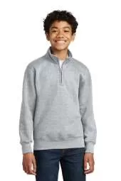 Port & Company Youth Core Fleece 1/4-Zip Pullover Sweatshirt