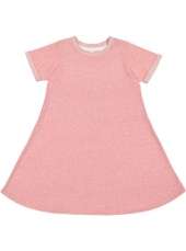 LAT 2679 Girls Melange Frnch Trry Dress